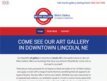 Tablet Screenshot of metrogallerynebraska.com